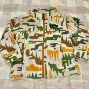Columbia Fleece Jacket with Dinosaur Pattern
